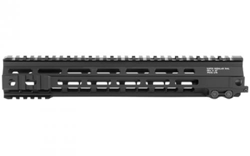 Geissele Automatics MK4, Super Modular Rail, Handguard, 13.5", M-LOK, Barrel Nut Wrench Sold Separately (GEI-02-243), Gas Block Not Included, Black 05-278B