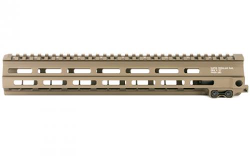 Geissele Automatics MK8, Super Modular Rail, Handguard, 13.5, M-LOK, Barrel Nut Wrench Sold Separately (GEI-02-243), Gas Block Not Included, Desert Dirt Color, Product Finishes, Shade Variations and Other Imperfections Are Normal Due to the Manufacturing Process 05-285S
