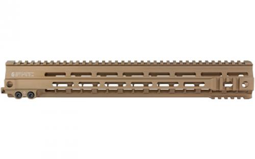 Geissele Automatics MK4, Super Modular Rail, Handguard, 15", M-LOK, Barrel Nut Wrench Sold Separately (GEI-02-243), Gas Block Not Included, Desert Dirt Color, Product Finishes, Shade Variations and Other Imperfections Are Normal Due to the Manufacturing Process 05-315S