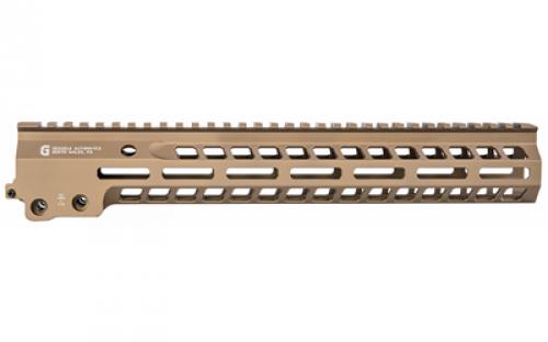 Geissele Automatics MK14, Super Modular Rail, Handguard, 13.5", M-LOK, Barrel Nut Wrench Sold Separately (GEI-02-243), Gas Block Not Included, Desert Dirt Color, Product Finishes, Shade Variations and Other Imperfections Are Normal Due to the Manufacturing Process 05-573S