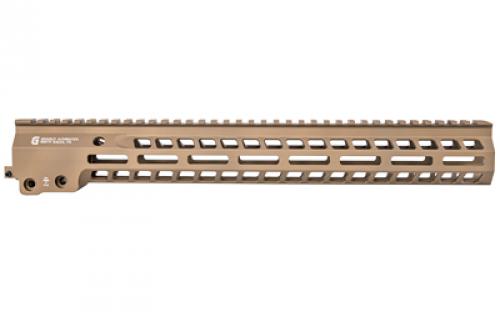 Geissele Automatics MK14, Super Modular Rail, Handguard, 15", M-LOK, Barrel Nut Wrench Sold Separately (GEI-02-243), Gas Block Not Included, Desert Dirt Color, Product Finishes, Shade Variations and Other Imperfections Are Normal Due to the Manufacturing Process 05-575S