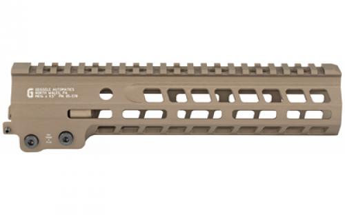 Geissele Automatics MK14, Super Modular Rail, Handguard, 9.3", M-LOK, Barrel Nut Wrench Sold Separately (GEI-02-243), Gas Block Not Included, Desert Dirt Color, Product Finishes, Shade Variations and Other Imperfections Are Normal Due to the Manufacturing Process 05-578S