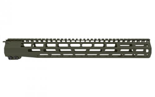 Grey Ghost Precision Handguard, MLOK, 15, Anodized Finish, Olive Drab Green, Fits AR-15 GGP55615HGOD