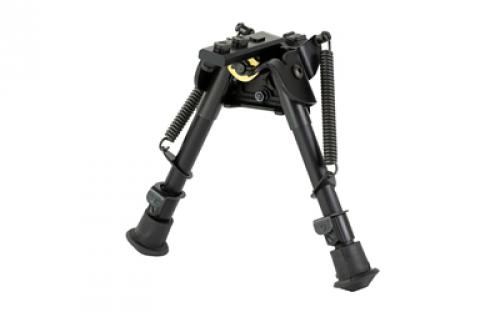 Harris Engineering Bipod, Rotating, Black, Leg Notch, 6"-9" S-BRM M-LOK