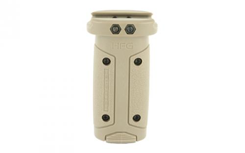Hera USA HFG Vertical Front Grip, Fits AR-15, Internal Compartment, Tan 11.09.02