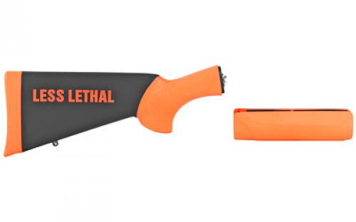 Hogue Overmolded Stock, For Less Lethal, Fits Remington 870, Orange 08742