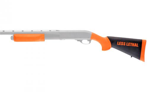 Hogue Overmolded Stock, For Less Lethal, Fits Remington 870, Orange 08742