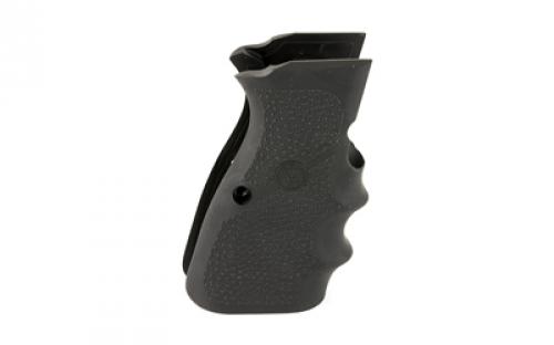 Hogue Grip, Browning Hi-Power, Rubber, Finger Groove, Black 09000