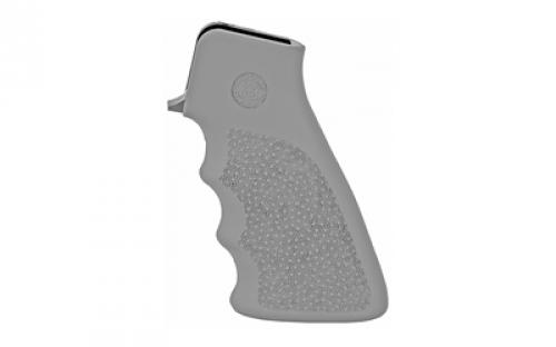 Hogue OverMolded Rifle Grip, Finger Grooves, Fits AR Rifles, Gray 15002
