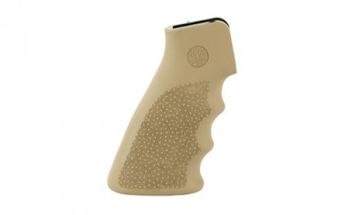 Hogue OverMolded Grip, Fits AR-15/M16, Rubber, Finger Grooves, Flat Dark Earth 15003