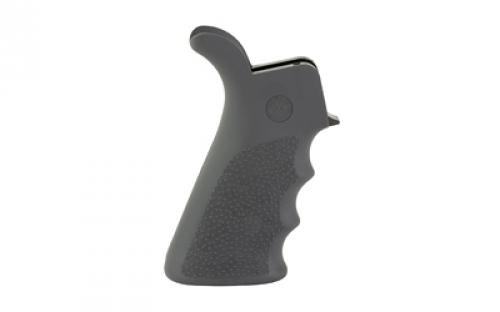 Hogue OverMolded Rifle Grip, Beavertail, Finger Grooves, Fits AR Rifles, Slate Gray 15022