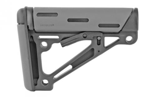 Hogue OverMolded Rifle Stock, Mil-spec Collapsible Stock, AR-15, Gray 15540