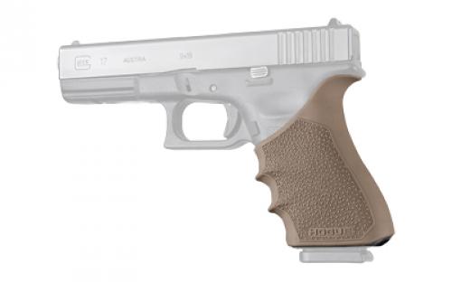 Hogue HandALL Beavertail Grip Sleeve, Fits Glock 17, 17MOS, 17L, 22, 35, 35MOS, 34, 34MOS, 31, 37, Flat Dark Earth 17033