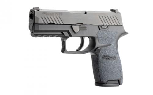 Hogue Wrapter Grit Adhesive Grip, Matte Finish, Black, For Sig Sauer P320 Compact with Medium Sized Grip Module 17669