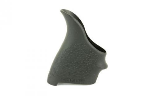 Hogue HandALL Beavertail Grip, Fits Glock 42/43, Rubber, Finger Grooves, Black 18200