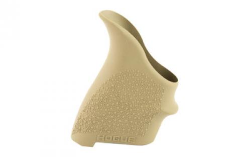 Hogue HandALL Beavertail Grip, Fits S&W M&P Shield/RugerLC9, Rubber, Finger Grooves, Flat Dark Earth 18403