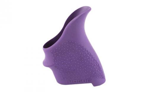 Hogue HandALL Beavertail Grip, Fits S&W M&P Shield/Ruger LC9, Rubber, Finger Grooves, Purple 18406
