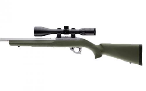 Hogue OverMolded Rubber Stock, Fits Ruger 10/22, .920 Diameter Barrel, OD Green 22210