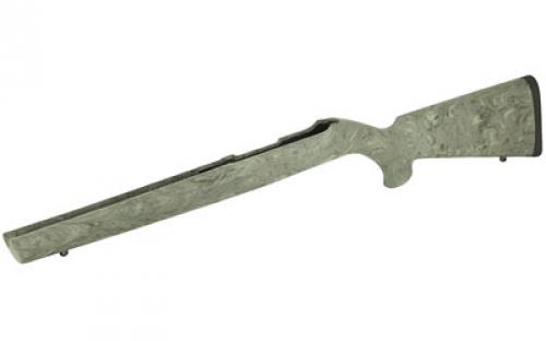 Hogue OverMolded Rubber Stock, Fits Rug 10/22, .920" Diameter Barrel, Ghillie Green Finish 22810