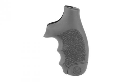 Hogue Monogrip, S&W J Frame Round Butt, Finger Grooves, Rubber, Black 60000