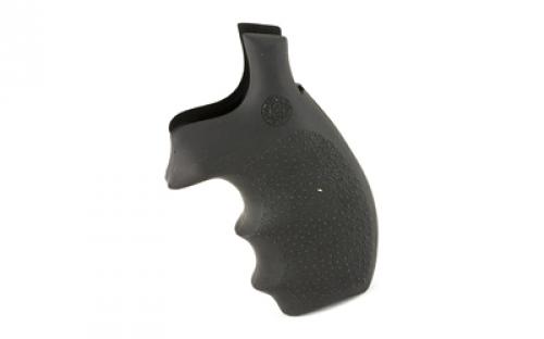 Hogue Monogrip, S&W K/L Round Butt, Bantam, Finger Grooves, Rubber, Black 62000