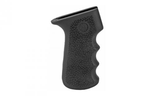 Hogue Overmolded Rifle Grip, Fits AK-47/AK-74, Finger Grooves, Rubber, Black 74000