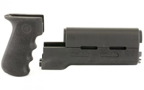 Hogue OverMolded Grip/Forend Kit, Longer Yugo Version, Fits AK-47 & AK-74 Variants, Black 74018