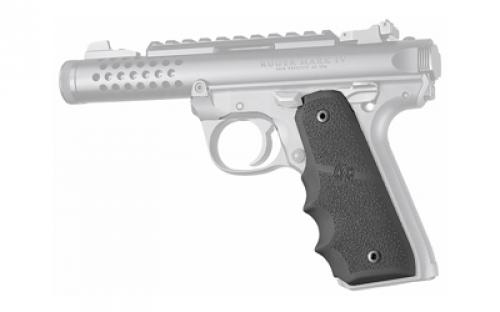 Hogue Rubber Grip with Finger Grooves, Fits Ruger 22/45 MKIV, Black 79080