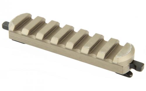 Kinetic Development Group, LLC Kinect M-LOK Rail, Double 7 Slot Picatinny Rail, Brown KIN5-200-BRN