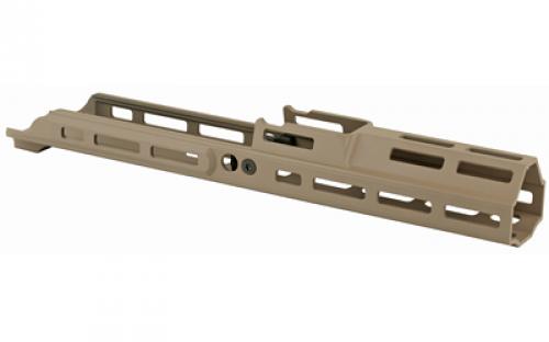 Kinetic Development Group, LLC SCAR MREX M-Lok MKII Handguard, 6.5", Fits SCAR 16s/17s, Includes 2 M-Lok Pic Rail Sections, Flat Dark Earth MRX5-MK2-120