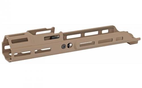 Kinetic Development Group, LLC SCAR MREX M-Lok MKII Handguard, 4.25, Fits SCAR 16s/17s, Includes 2 M-Lok Pic Rail Sections, Flat Dark Earth MRX5-MK2-130