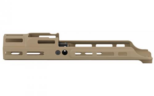 Kinetic Development Group, LLC SCAR MREX M-Lok MKII Handguard, 4.25", Fits SCAR 16s/17s, Includes 2 M-Lok Pic Rail Sections, Flat Dark Earth MRX5-MK2-130