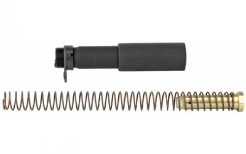 LBE Unlimited AR15 Pistol Buffer Tube Kit, Buffer Tube, Recoil Spring, Castle Nut, Receiver End Plate, Recoil Buffer, Black PBUFKT-BLK