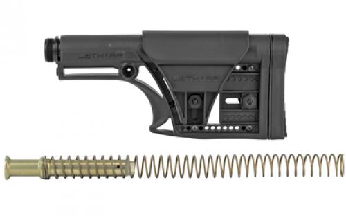 Luth-AR MBA-1 Stock With Buffer Assembly, A2 Extension Tube, Standard Buffer, .308 Buffer Spring, Adjustable Cheek Piece and Length of Pull, Black MBA-1K308