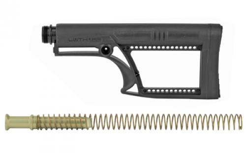 Luth-AR MBA-2 Stock With Buffer Assembly, A2 Extension Tube, Standard Buffer, .308 Buffer Spring, Fixed, Black MBA-2K308