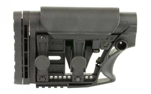 Luth-AR MBA-3 Carbine Stock, Fits AR-15 & AR-10 Commercial and Mil-Spec Dia Buffer Tubes, Adjustable Cheek Piece and Length of Pull, Black MBA-3