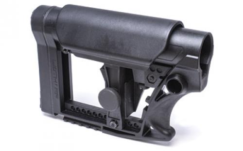 Luth-AR MBA-4 Carbine Stock with Cheek Riser, Fits AR-15 & AR-10 Commercial and Mil-Spec Dia Buffer Tubes, Black MBA-4-CHP