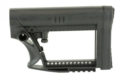 Luth-AR MBA-4 Carbine Stock, Fits AR-15 & AR-10 Commercial and Mil-Spec Dia Buffer Tubes, Black MBA-4