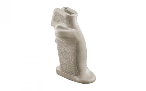 Luth-AR The Chubby Grip, Full Palm Swell Fills the Hand, Textured for Non-slip Grip, Left Side Thumb Rest, FDE PG-01-FDE
