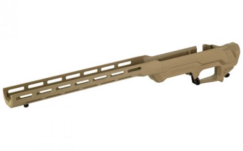 MDT LSS-XL Generation 2, Rifle Chassis, Cerakote Finish, Flat Dark Earth, Fits Remington 700 Short Action, Fixed Stock Interface 103224-FDE