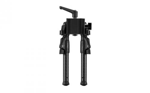 MDT GRND-POD Bipod, Height Adjustable, Four Locking Positions (0, 50, 80, and 180 Degrees), M-LOK Attachment Interface, Aluminum Core, Carbon Fiber Legs, Matte Finish, Black 107771-BLK