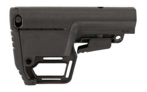 Mission First Tactical Battlelink Stock, 6-Position, Mil Spec, Utility, M4 Collapsible Stock, Black BUSMIL