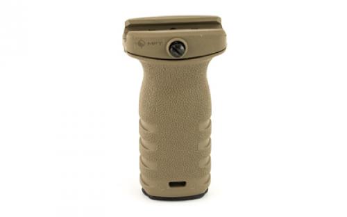 Mission First Tactical React Short Picatinny Mounted Vertical Pistol Grip, Scorched Dark Earth RSG-SDE