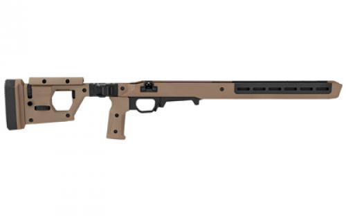 Magpul Industries Pro 700L Chassis Folding Stock, Fits Remington 700 Long Action, Fits Most Long Action AICS Pattern Magazines, Fully Adjustable/Ambidextrous, Push Button Folding, Billet Aluminum/Magpul Polymer Material, Flat Dark Earth MAG1002-FDE