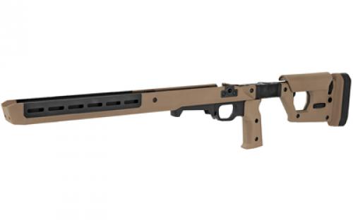 Magpul Industries Pro 700L Chassis Folding Stock, Fits Remington 700 Long Action, Fits Most Long Action AICS Pattern Magazines, Fully Adjustable/Ambidextrous, Push Button Folding, Billet Aluminum/Magpul Polymer Material, Flat Dark Earth MAG1002-FDE