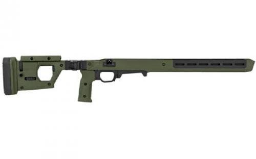 Magpul Industries Pro 700L Chassis Folding Stock, Fits Remington 700 Long Action, Fits Most Long Action AICS Pattern Magazines, Fully Adjustable/Ambidextrous, Push Button Folding, Billet Aluminum/Magpul Polymer Material, Olive Drab Green MAG1002-ODG