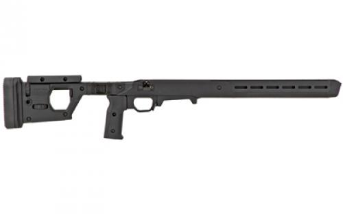 Magpul Industries Pro 700L Fixed Chassis, Fits Remington 700 Long Action, Fits Most Long Action AICS Pattern Magazines, Ambidextrous, Billet Aluminum/Magpul Polymer Material, Black MAG1003-BLK