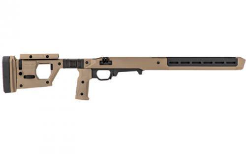 Magpul Industries Pro 700L Chassis Fixed chassis, Fits Remington 700 Long Action, Fits Most Long Action AICS Pattern Magazines, Ambidextrous, Billet Aluminum/Magpul Polymer Material, Flat Dark Earth MAG1003-FDE