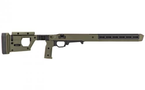 Magpul Industries Pro 700L Fixed Chassis, Fits Remington 700 Long Action, Fits Most Long Action AICS Pattern Magazines, Ambidextrous, Billet Aluminum/Magpul Polymer Material, OD Green MAG1003-ODG