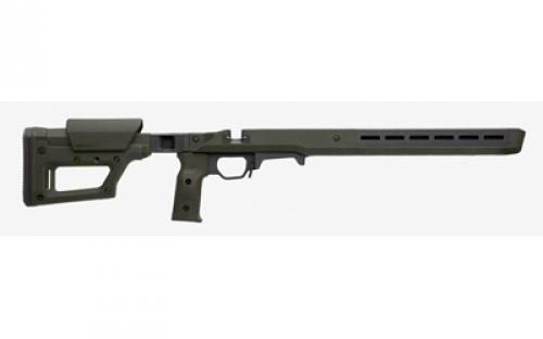Magpul Industries Pro 700 Lite Chassis, Fits Remington 700 Short Action, Matte Finish, Olive Drab Green, Fits Most Short Action AICS Pattern Magazines, Ambidextrous, Billet Aluminum Bedding Block MAG1199-ODG